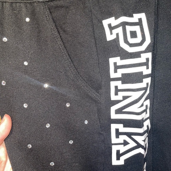 SOLD!!! 🖤🌸PINK sweatpants- PRICE FIRM🌸🖤 - Picture 4 of 5